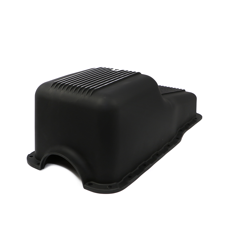 Small Block Ford Black Finned with Polished Fins